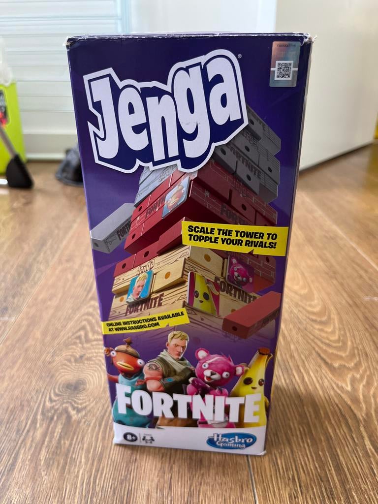 Jenga Fortnite Editie - Strategisch Stapelspel, Ophalen of Verzenden, Zo goed als nieuw