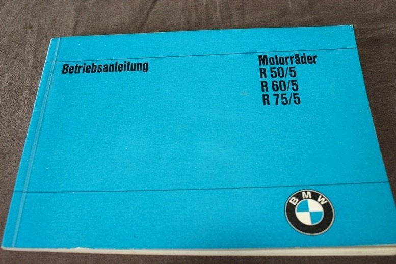 BMW R50/5 R60/5 R75/5 1973 motorrad betriebsanleitung, Motoren, Handleidingen en Instructieboekjes, Ophalen of Verzenden, BMW