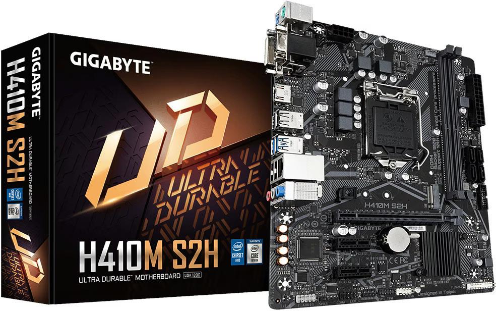 Gigabyte H410M S2H Moederbord, Computers en Software, Moederborden, DDR4, Socket 1200, Ophalen of Verzenden, Zo goed als nieuw