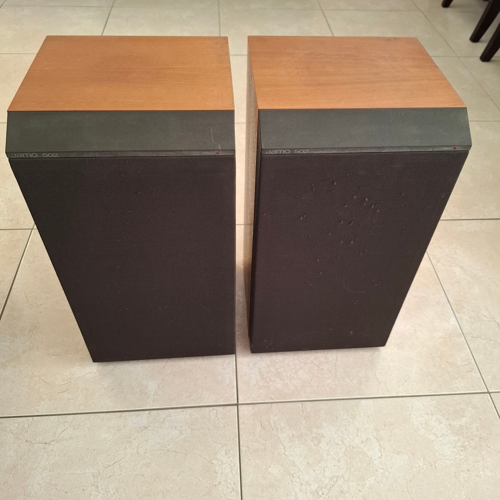 Jamo 502 luidsprekers – vintage set – voor opknappen, Audio, Tv en Foto, Stereo speakers, Gebruikt, Ophalen of Verzenden, Minder dan 60 watt