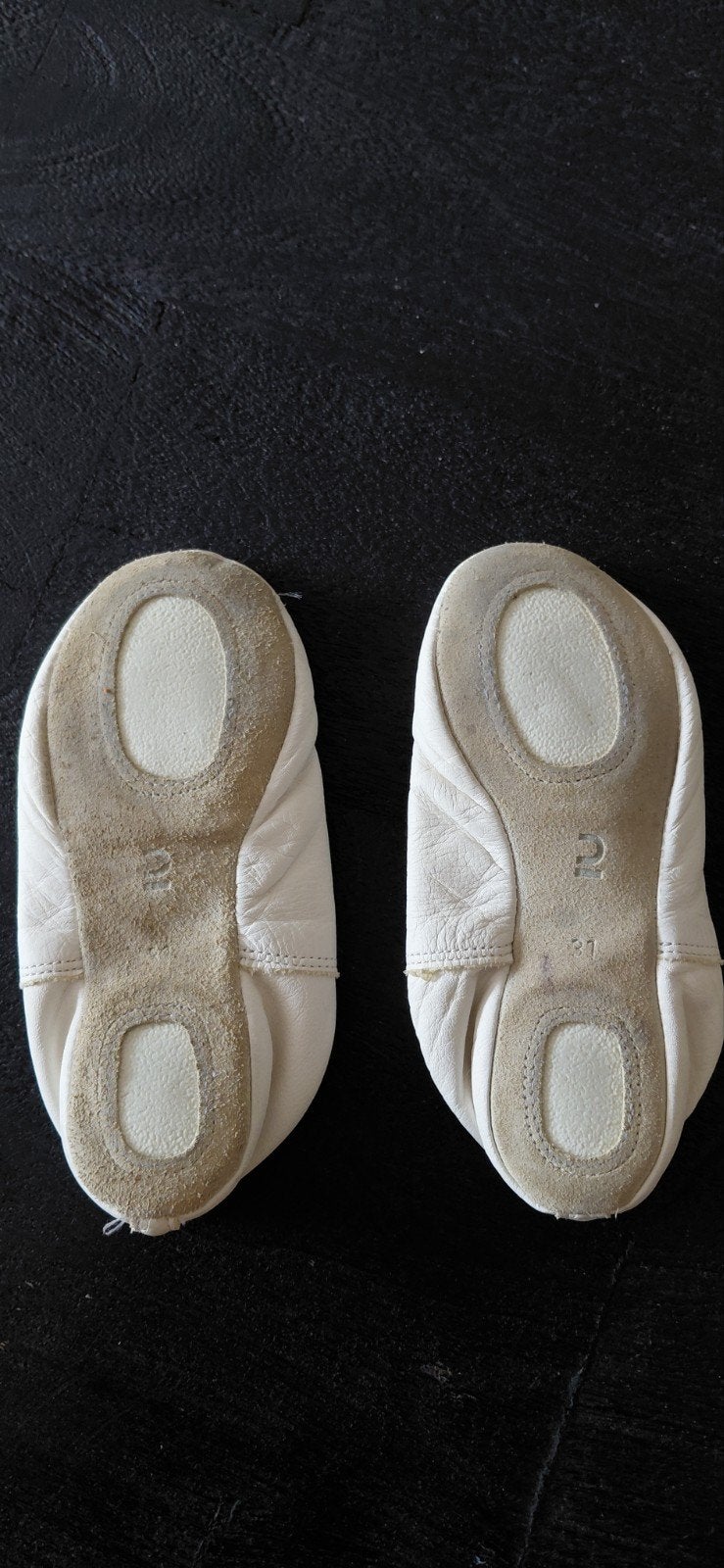 Turn- en dansschoentjes (wit en zwart), Ophalen of Verzenden, Gebruikt, Schoenen