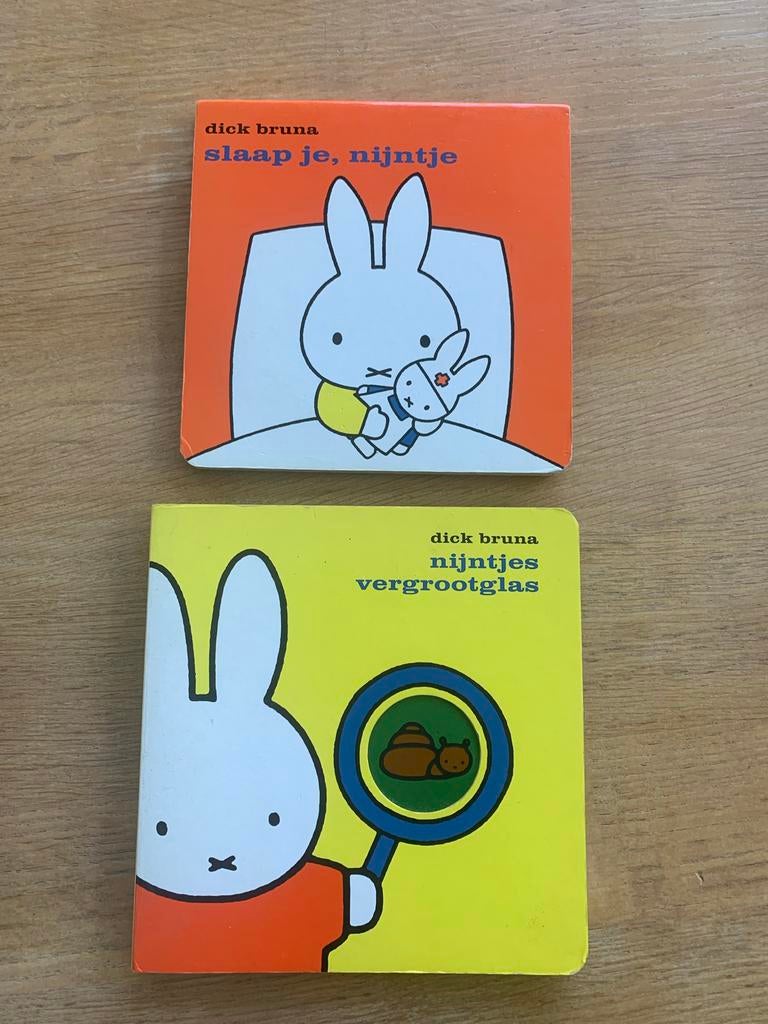 2 Nijntje boekjes: Slaap je, Nijntje & Nijntjes vergrootglas, Ophalen of Verzenden, Gelezen, Dick Bruna, 1 tot 2 jaar