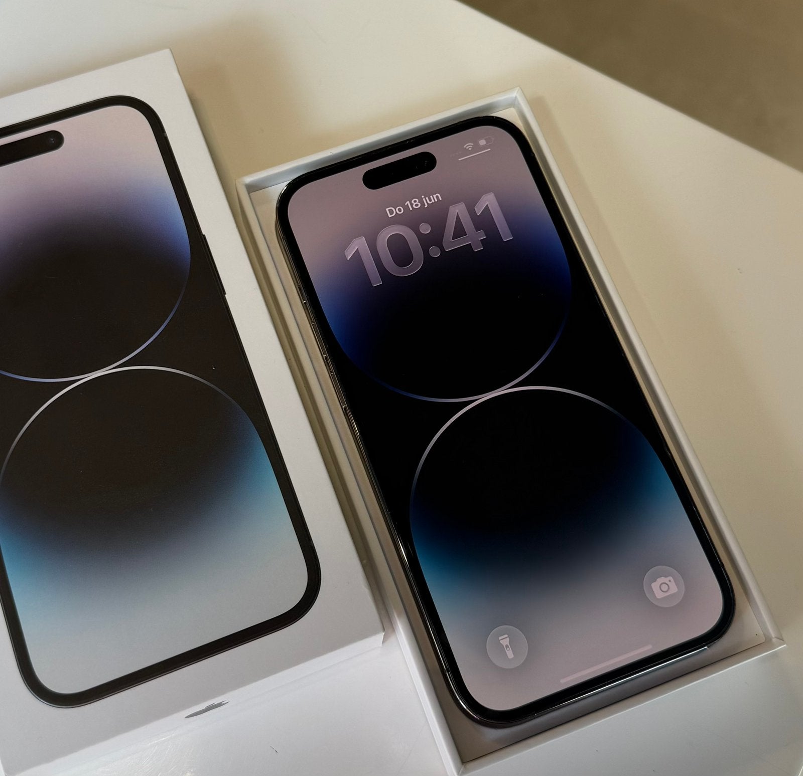 iPhone 14 Pro 128GB 100% Batterijconditie, Ophalen, Paars, Zo goed als nieuw, Zonder simlock