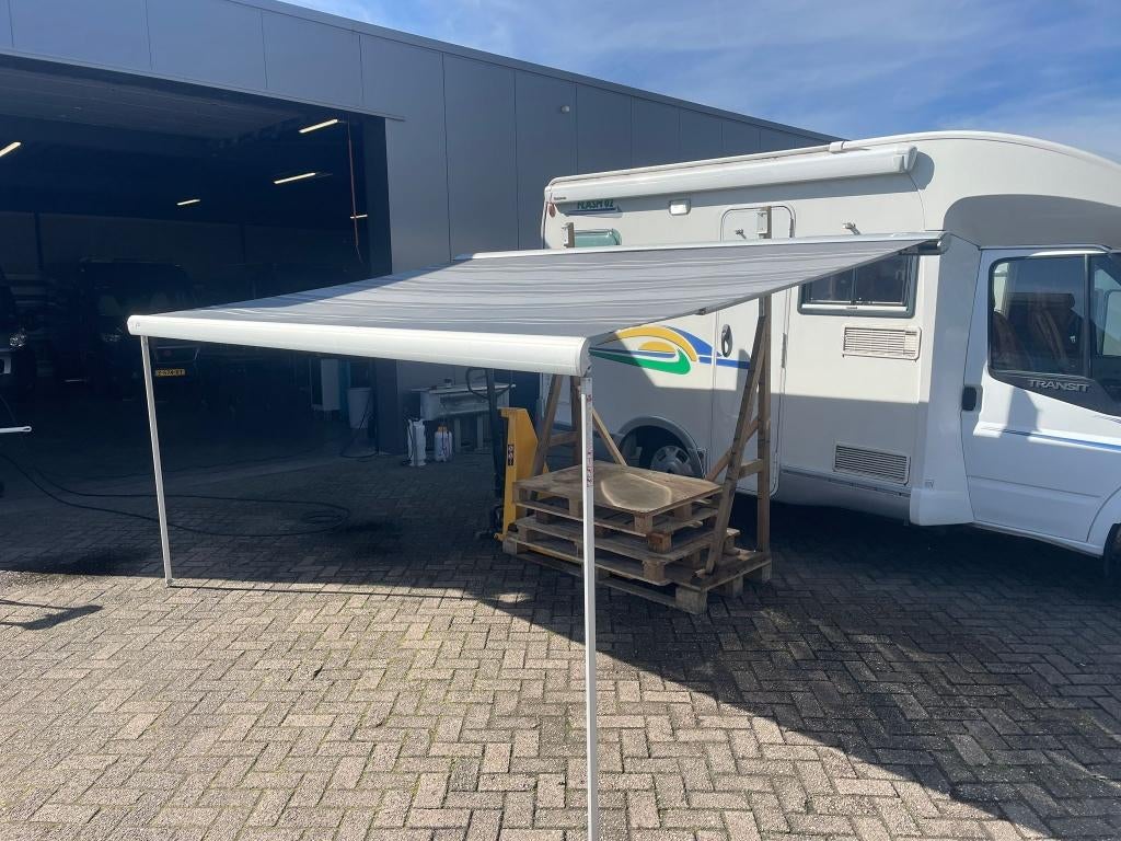 Fiamma F65 Titanium luifel 3.70Mtr dakmontage, Ophalen, Gebruikt, /, /