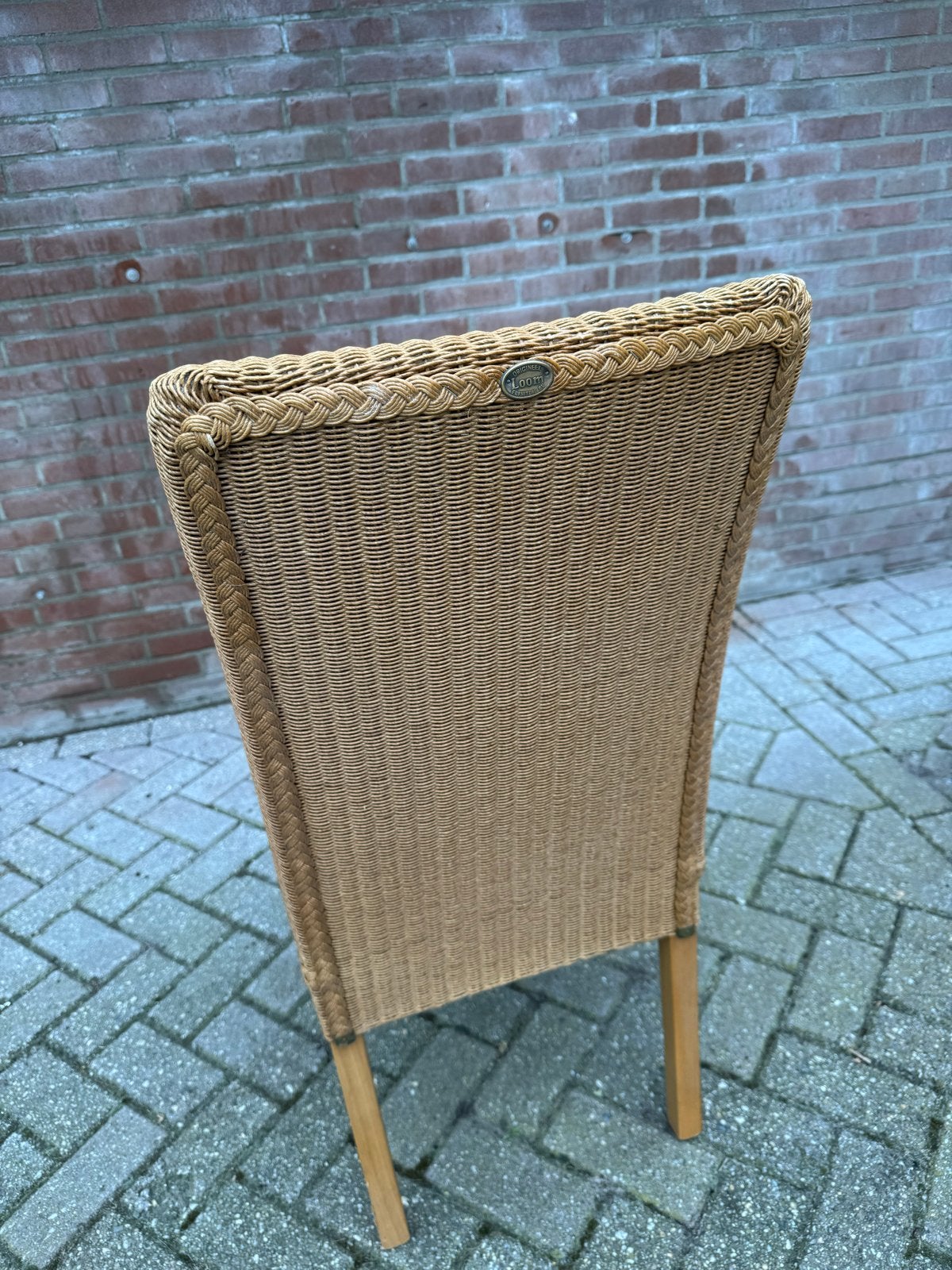 4 rieten Loom stoelen, Ophalen, Gebruikt, Bruin, Riet of Rotan