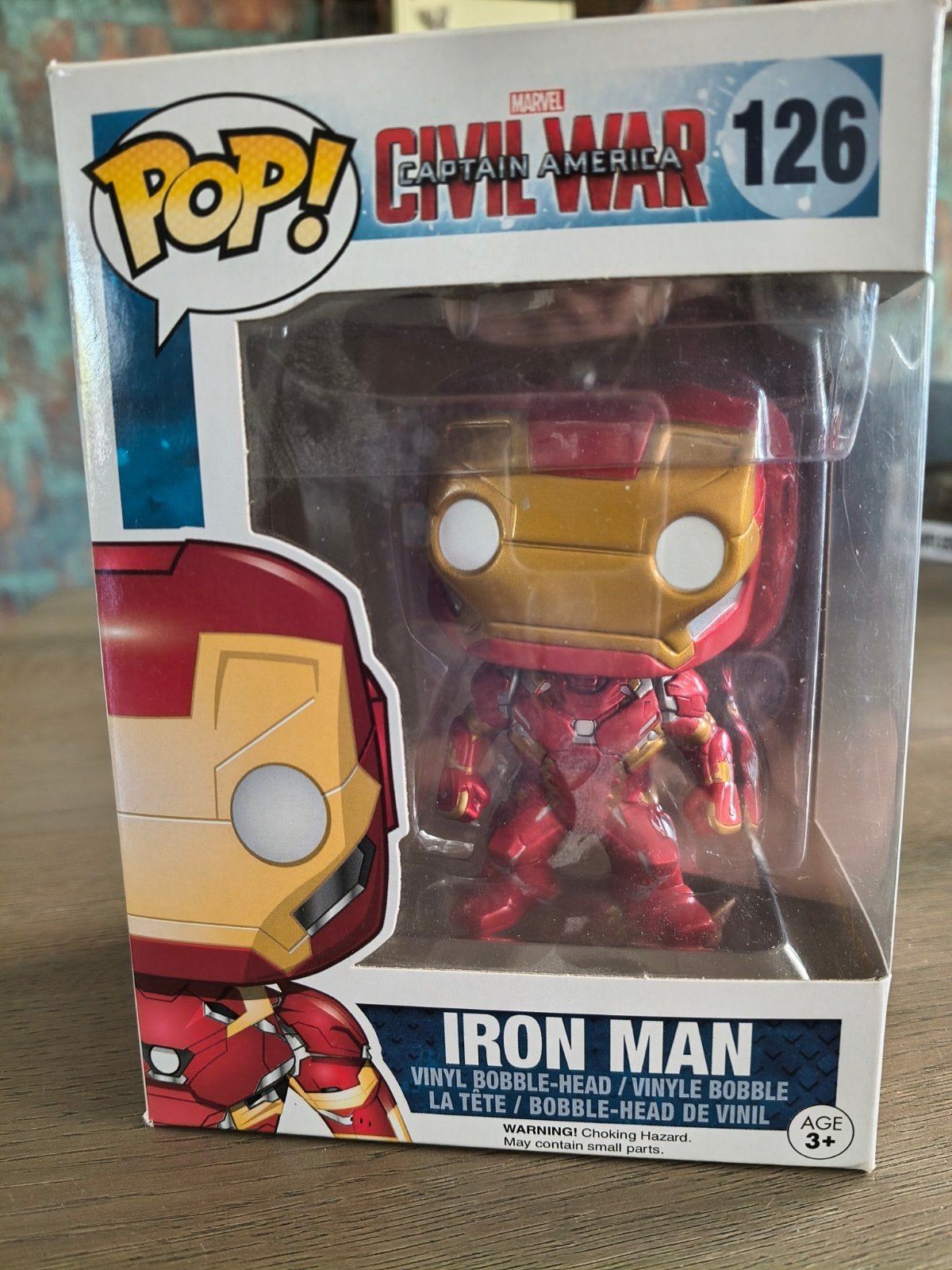 Funko Pop! Marvel Captain America: Civil War - Iron Man #126, Ophalen of Verzenden, Zo goed als nieuw