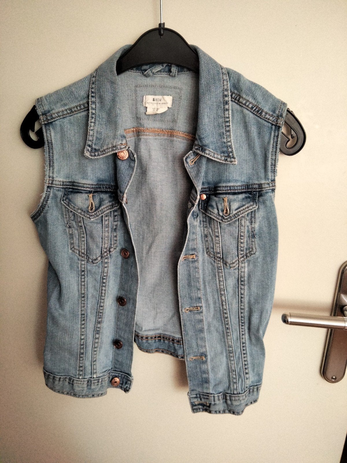 Leuk spijker hesje maat s, Ophalen of Verzenden, Zo goed als nieuw, Maat 38/40 (M), Blauw