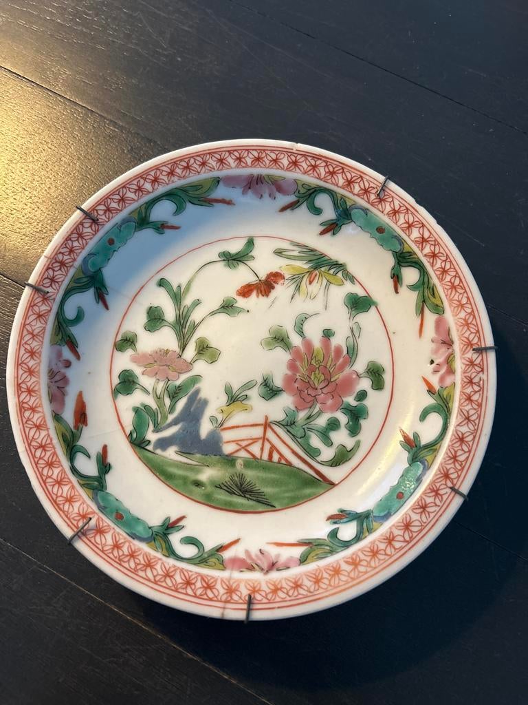Antiek Chinees bordje, Qing dynastie, Ophalen
