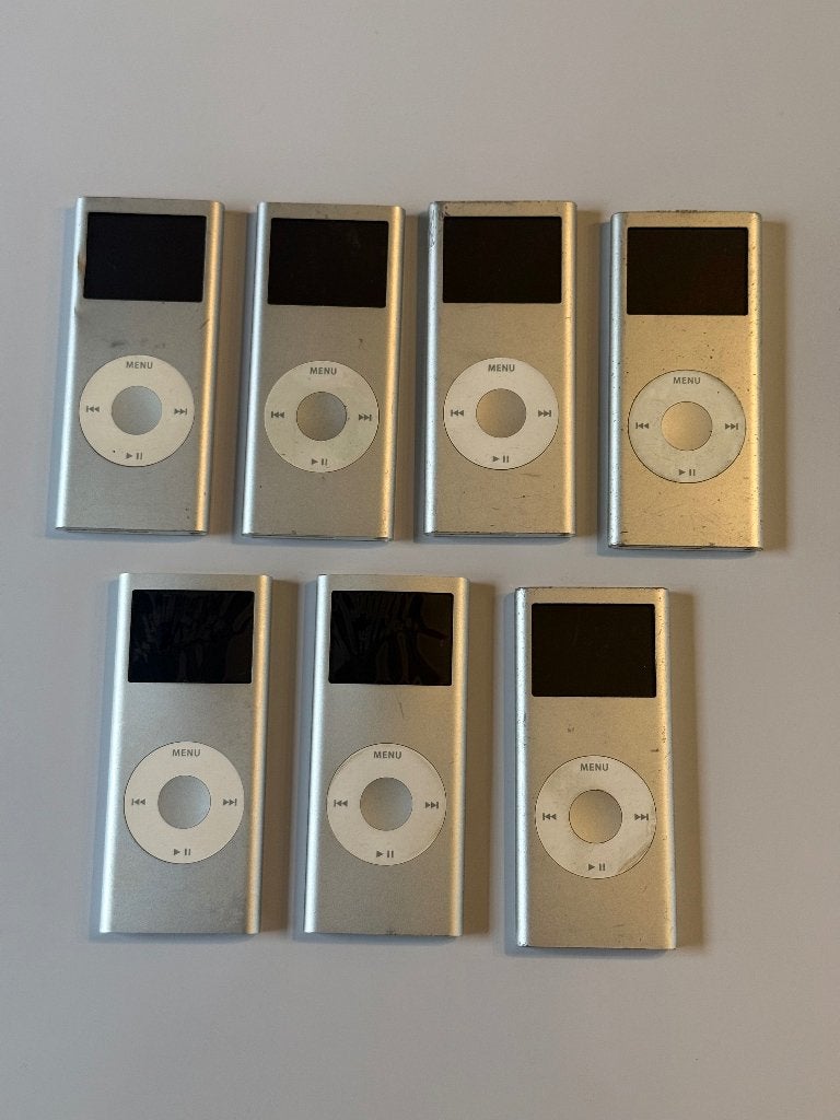 Apple iPod Nano 2e Generatie Bundel 7x Defect, Verzenden, Niet werkend, Nano, Zilver