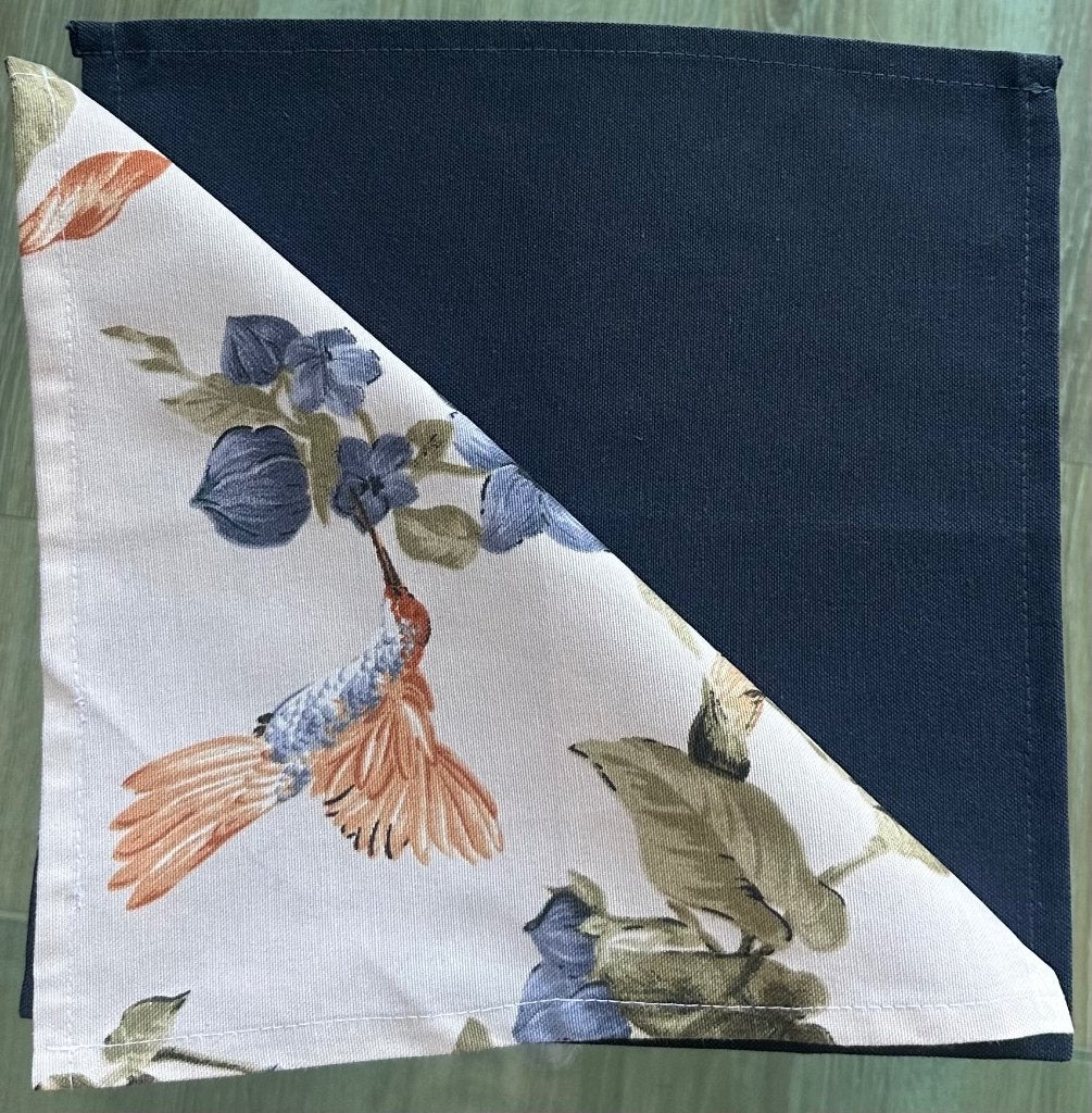 Stoffen / katoenen servetten, Ophalen of Verzenden, Zo goed als nieuw, Blauw, Overige typen