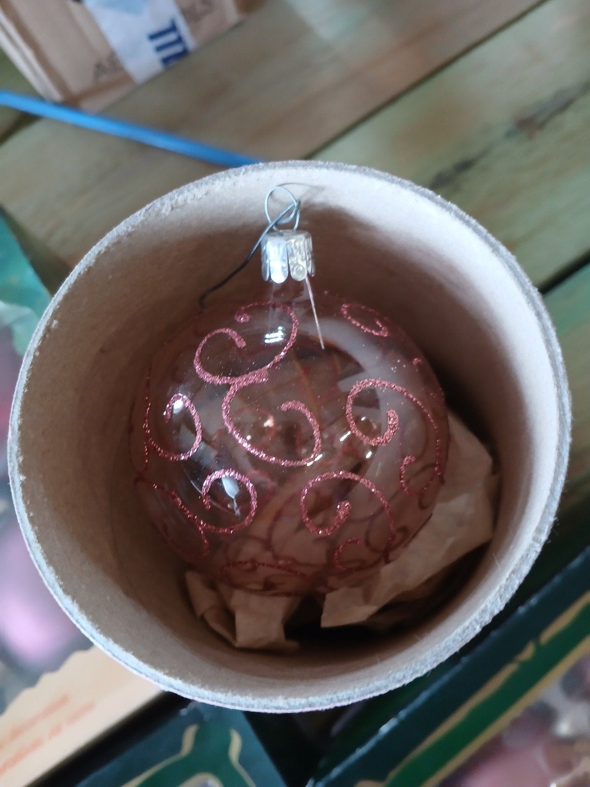 vintage kerstballen roze, Diversen, Ophalen of Verzenden
