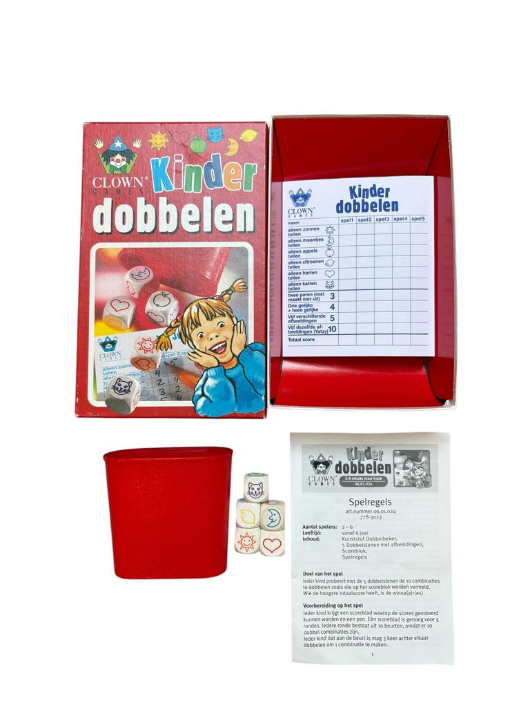 Clown Games Kinder dobbelen spelletje, Vijf spelers of meer, Ophalen of Verzenden, Gebruikt