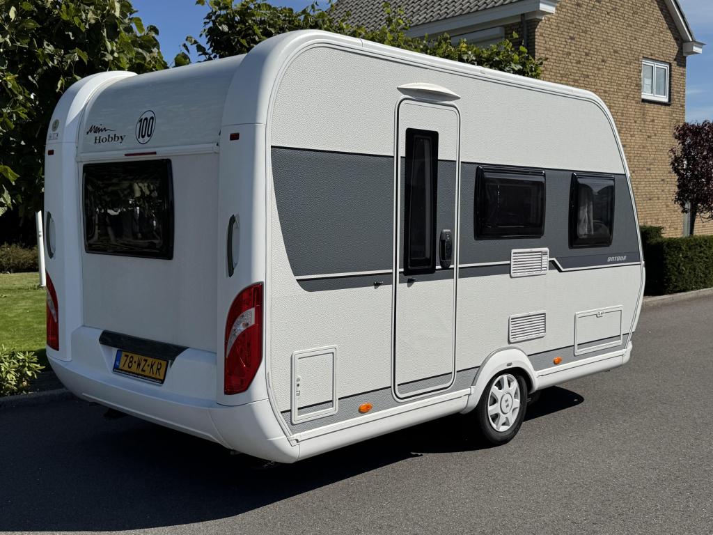 Hobby On Tour 390 SF Mover,dwars bed,treinzit, voortent, Hobby, Bedrijf, Treinzit, Tot 4 meter