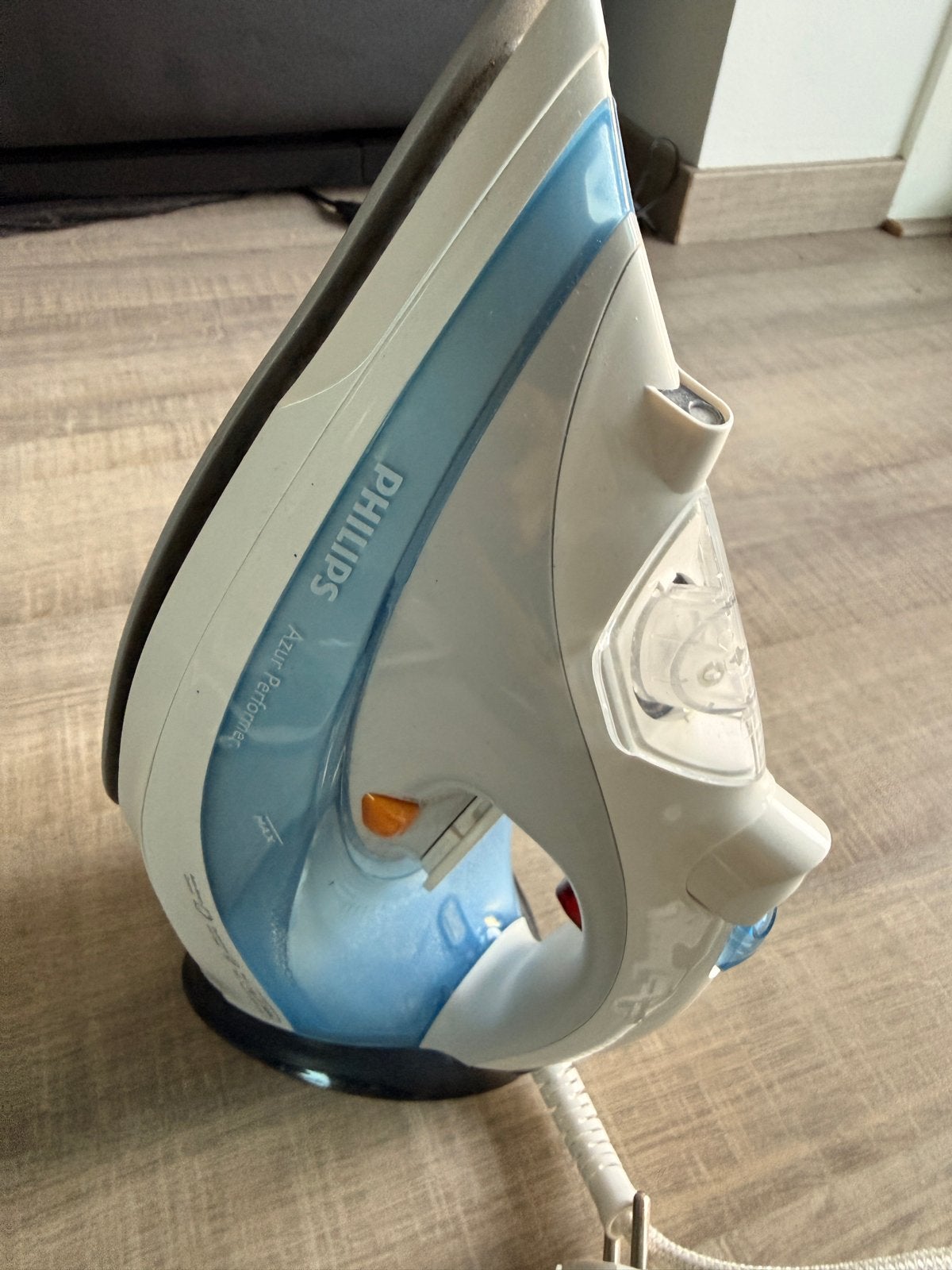 Philips Azur Performer Strijkijzer, Ophalen of Verzenden, Zo goed als nieuw, Strijkijzer met snoer