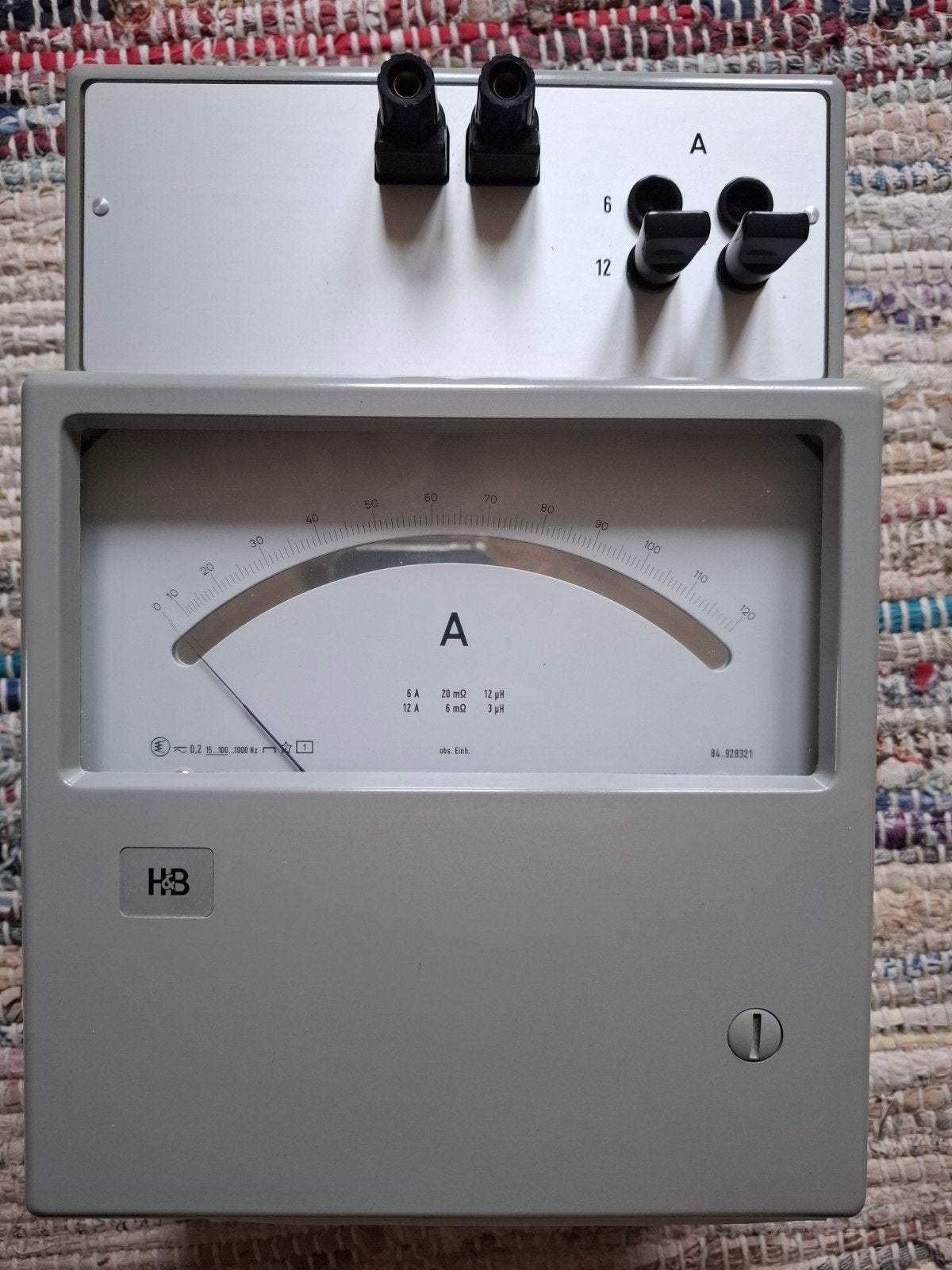 HB Amperemeter - Analoge Stroommeter voor Elektriciteit, Ophalen of Verzenden, Gebruikt, Elektriciteit