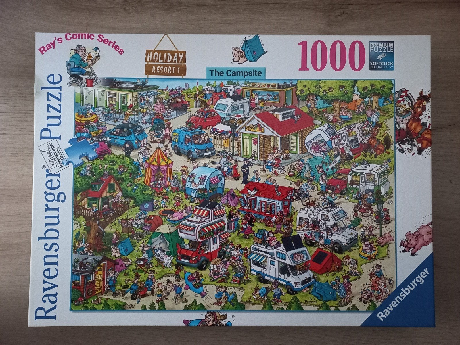 Ravensburger - The Campsite, Ophalen of Verzenden, Zo goed als nieuw, Frame of Mal