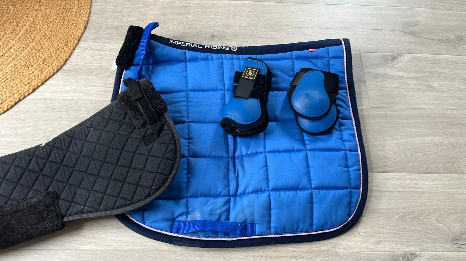 Sjabrak, peesbeachermers en onderlegger, Gebruikt, Dressuurdekje, Cob (M), Ophalen of Verzenden