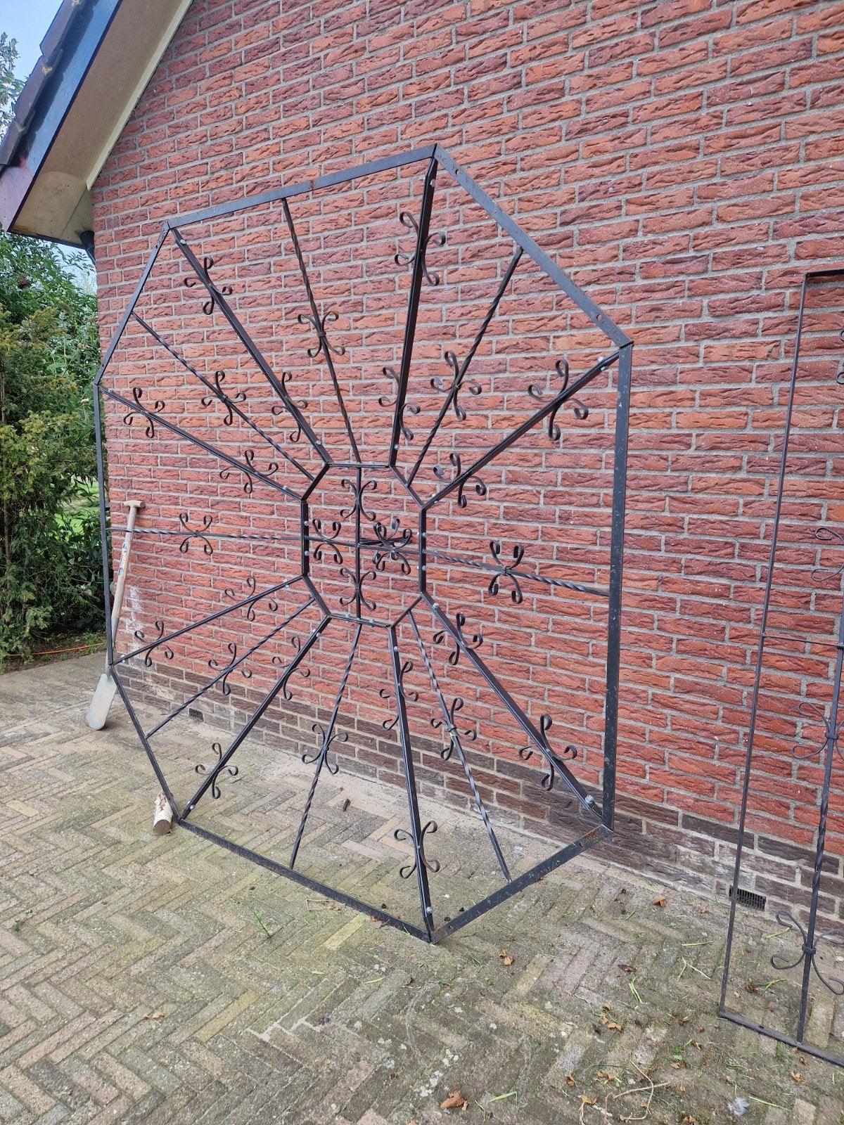 Decoratief ijzeren prieel/hekwerk, Ophalen of Verzenden, Gebruikt, IJzer, Sierhekwerk