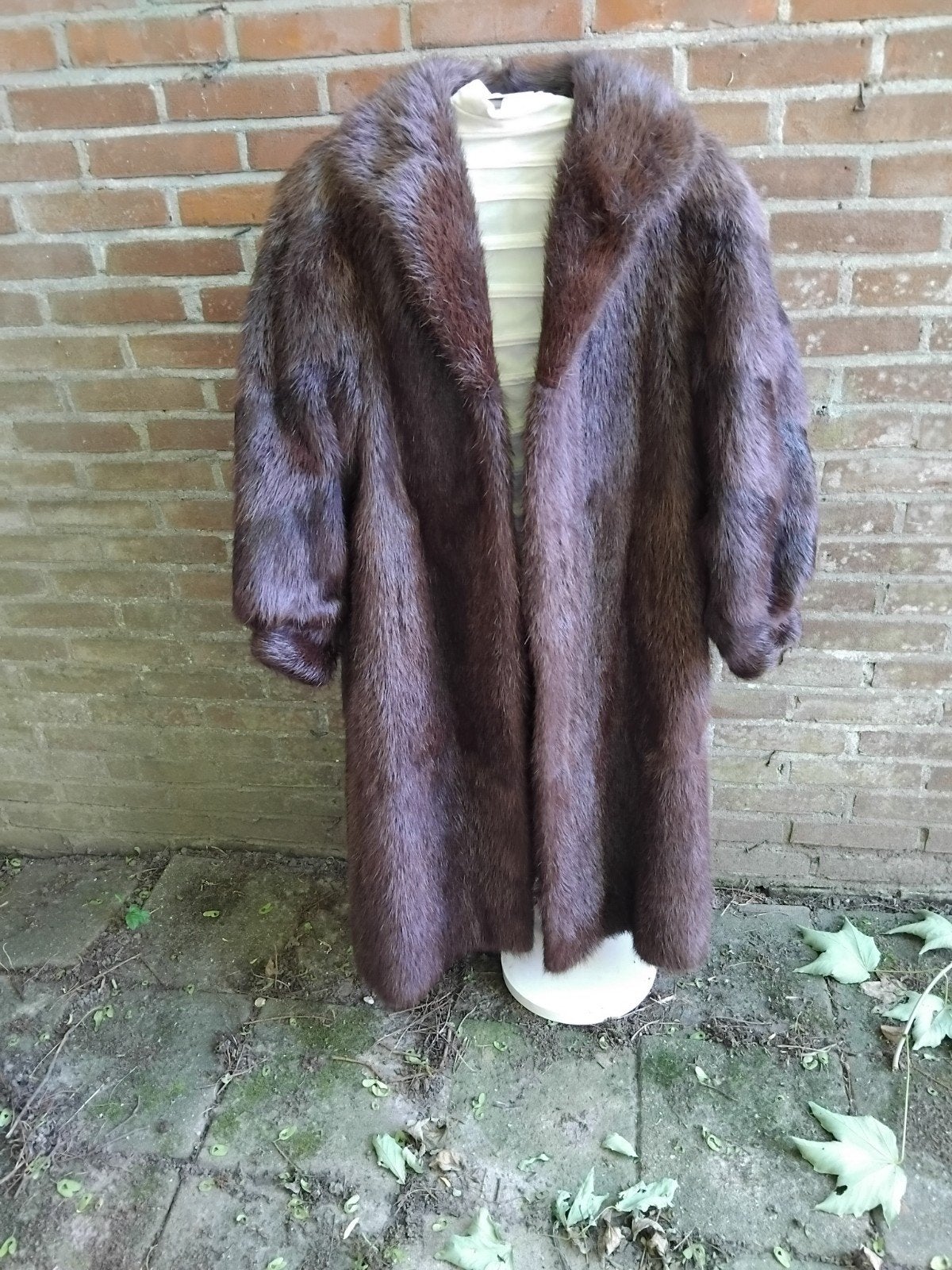 Een mooie bontjas, Ophalen of Verzenden, Zo goed als nieuw, Maat 38/40 (M), Bruin