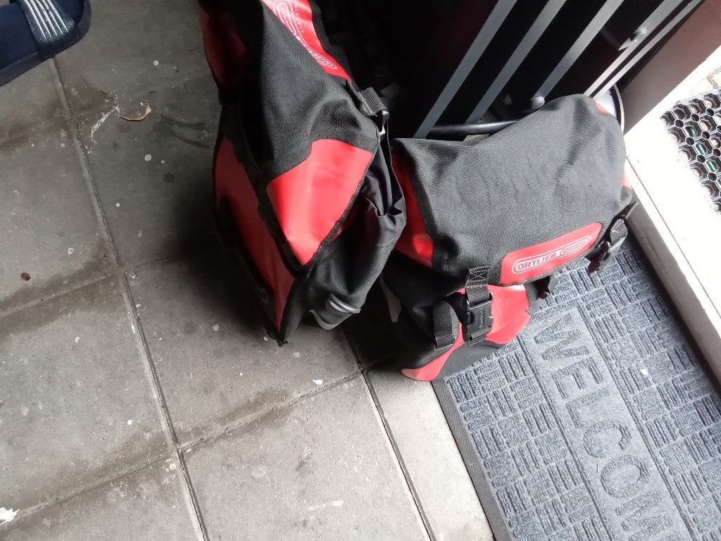 Fietstassen, Ophalen, Gebruikt, Ortlieb