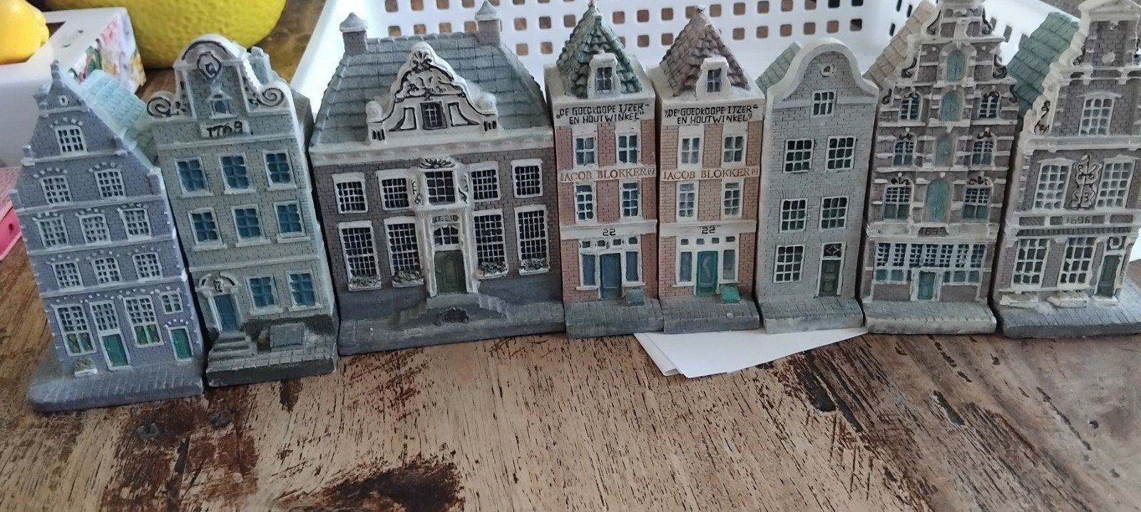 Blokker miniatuur grachtenpandjes - set van 7, Ophalen of Verzenden, Nieuw