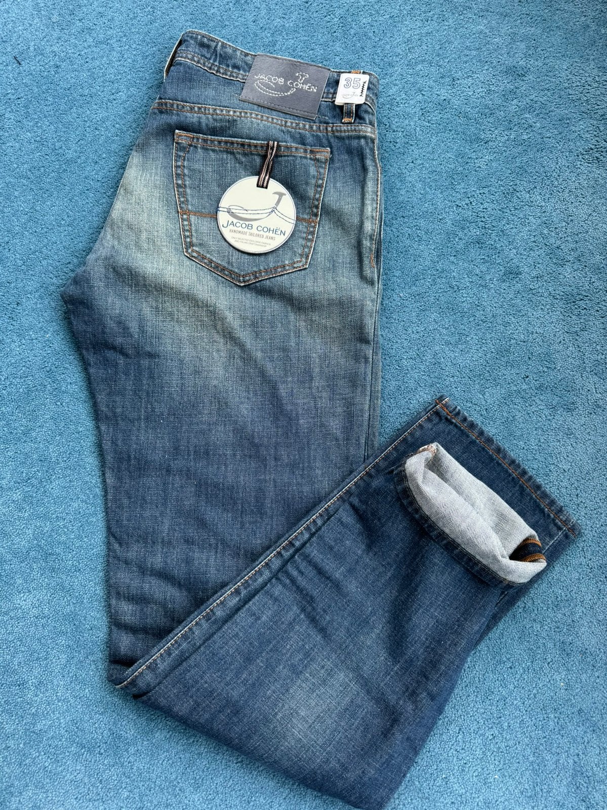 NIEUW Jacob Cohen Jeans J688 W35/L34 Blauw, Verzenden, Nieuw, Blauw, W33 - W34 (confectie 48/50)