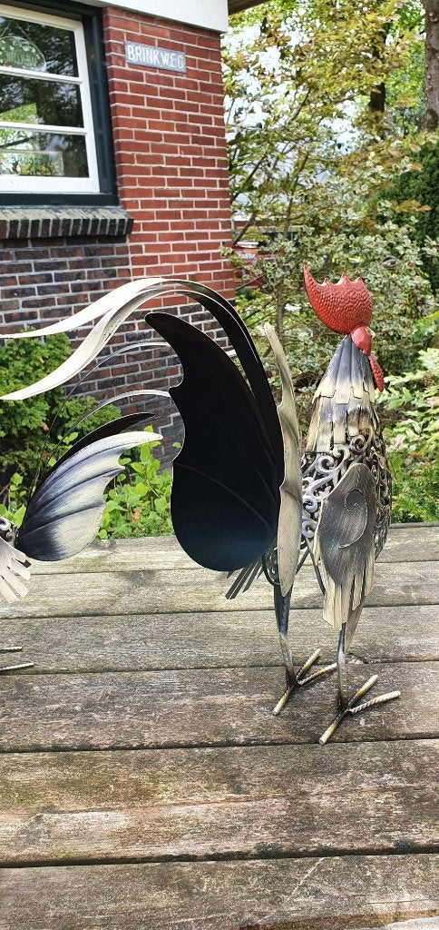 KIP / HAAN / ZILVERKLEUR, Huis en tuin decoratie Marie, Nieuw, Metaal, Info@huisentuindecoratiemarie.nl