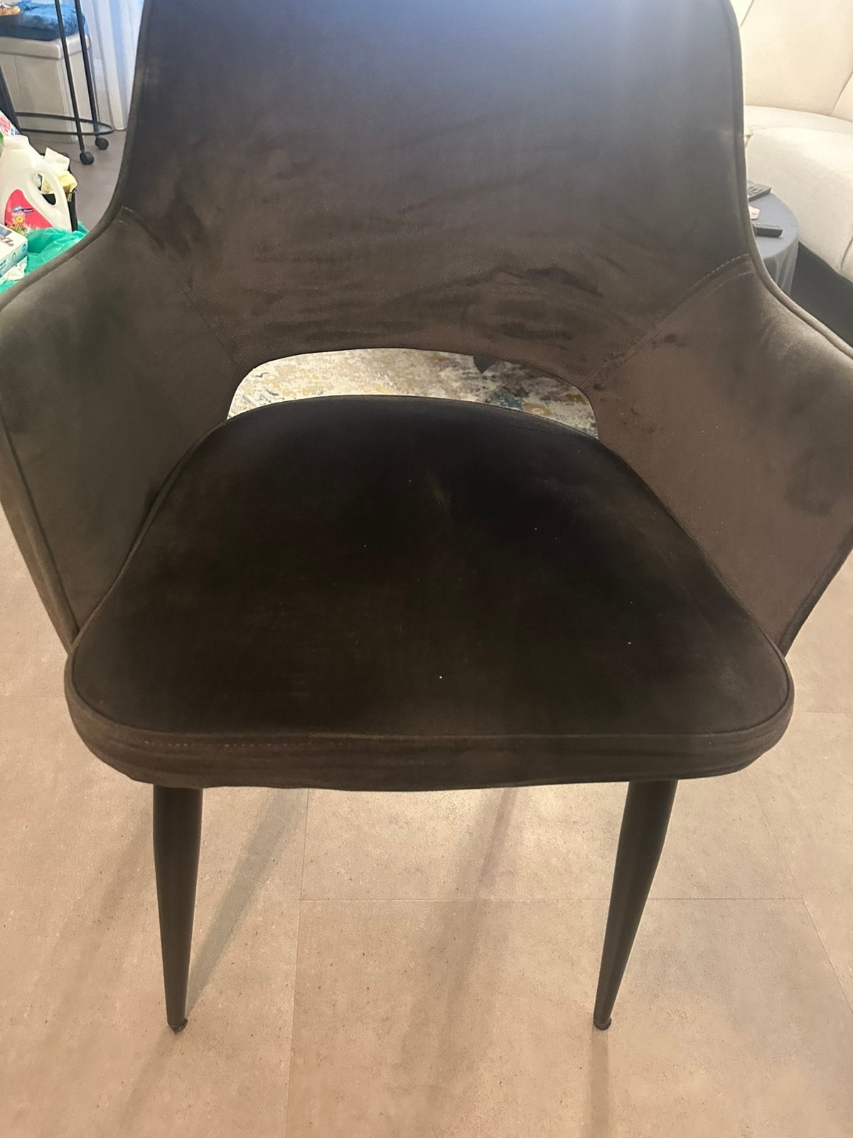 Eetkamer stoelen, Ophalen, Zo goed als nieuw, Vier, Stof