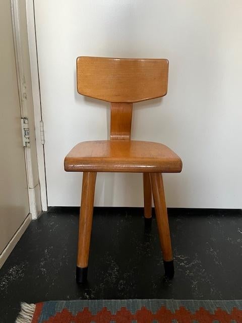 oud schoolstoeltje, Kinderen en Baby's, Kinderkamer | Tafels en Stoelen, Ophalen, Gebruikt, Stoel(en)