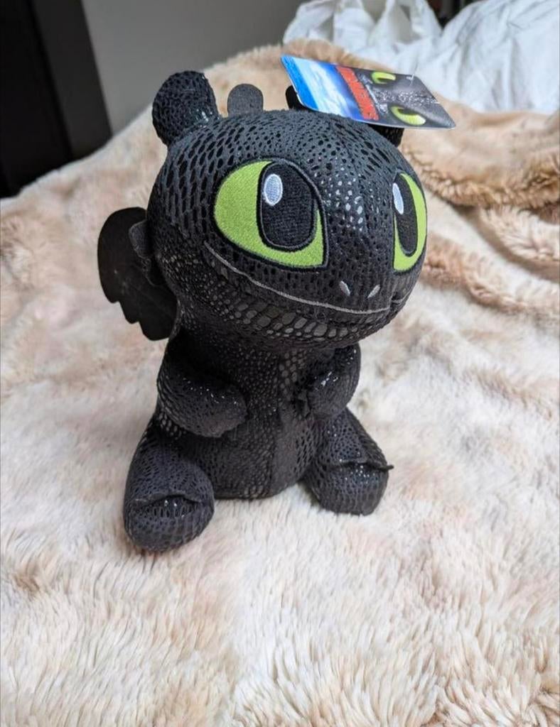 Toothless Knuffel Draak Hoe Tem Je Een Draak, Overige merken, Overige karakters, Overige typen, Zwart