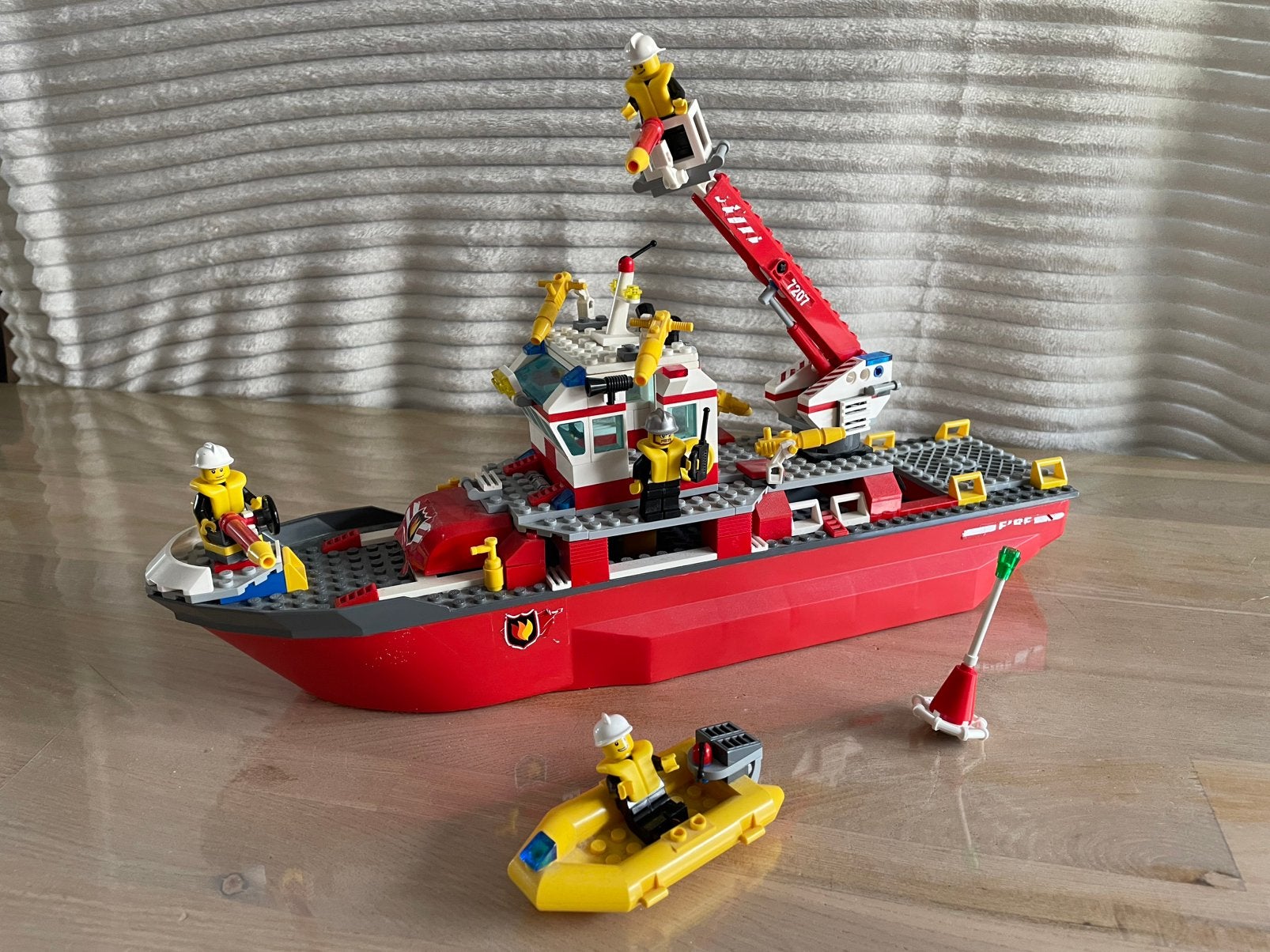 Lego city brandweerboot, set 7207, Ophalen, Lego, Inclusief instructies, Complete set