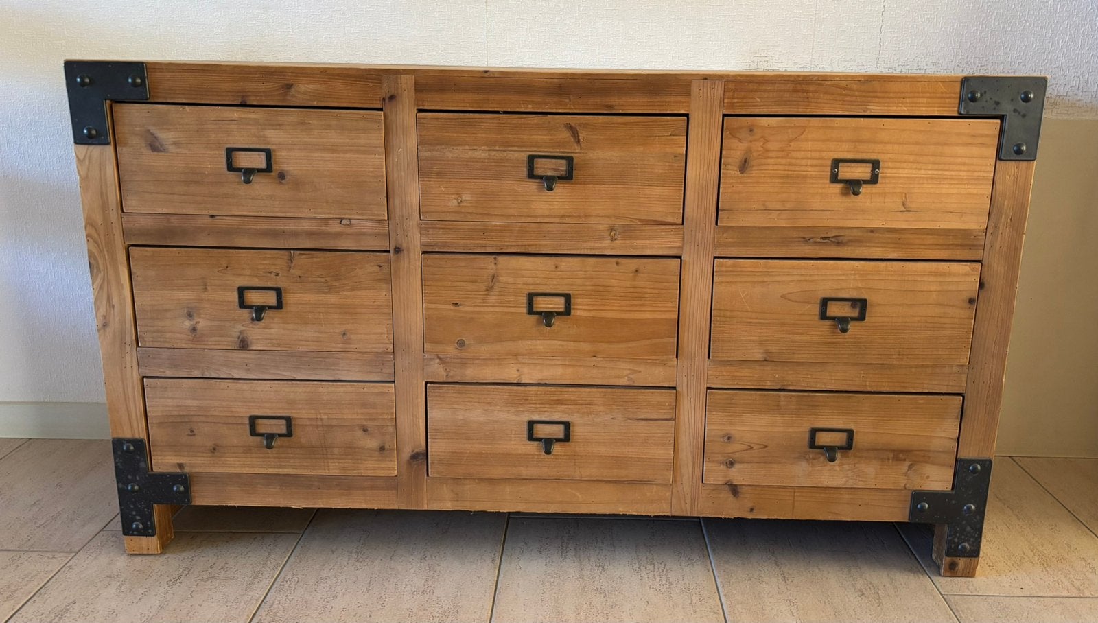 Houten Ladekastje, Huis en Inrichting, Kasten | Ladekasten, Ophalen, 100 tot 150 cm, 5 laden of meer, Zo goed als nieuw