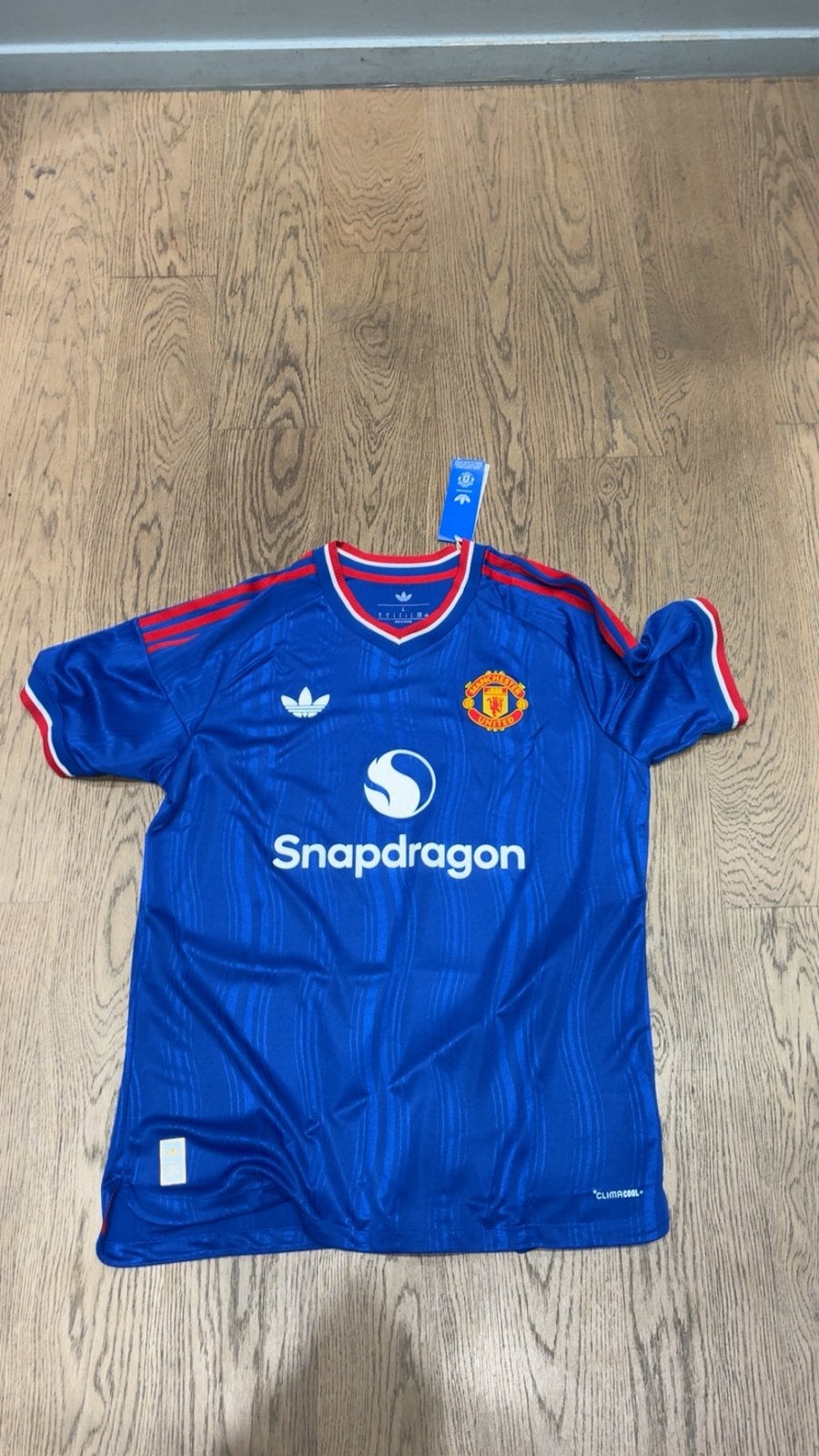 Manchester united uitshirt maat L, Ophalen of Verzenden, Zo goed als nieuw, Shirt