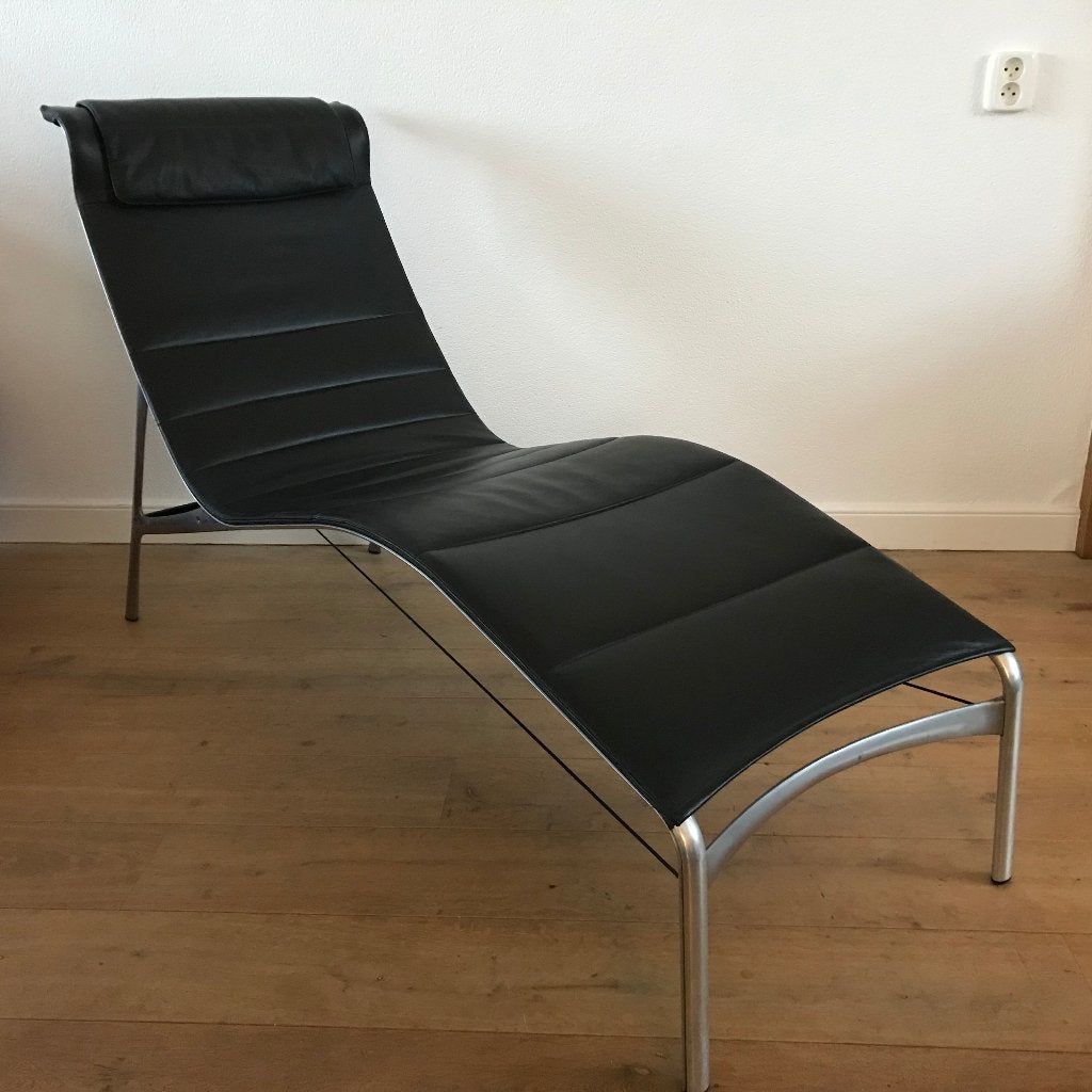 Alias 419 chaise longue lounge chair longframe fauteuil, Gebruikt, Eenpersoons, Leer, Ophalen of Verzenden
