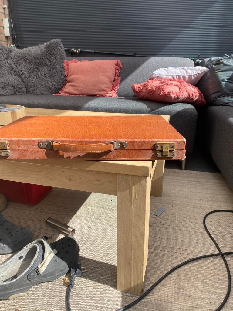 Backgammon, Hobby en Vrije tijd, Gezelschapsspellen | Bordspellen, Een of twee spelers, Ophalen of Verzenden, Gebruikt