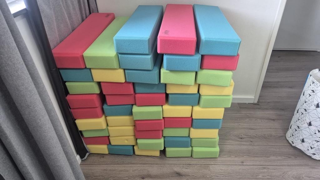 RIWI Bouwblokken +/- 48 st #foam, Ophalen, Gebruikt, Overige merken