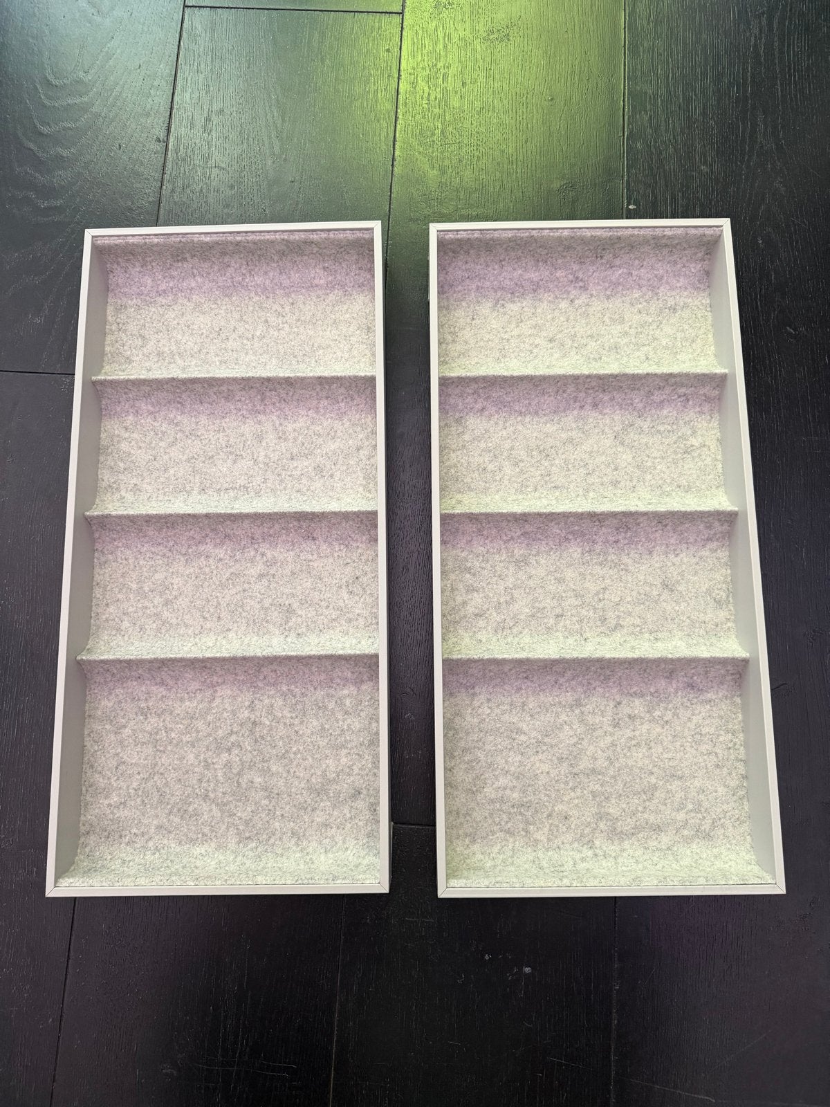 2x Lade-organizer met viltinleg, grijs, Ophalen, Nieuw