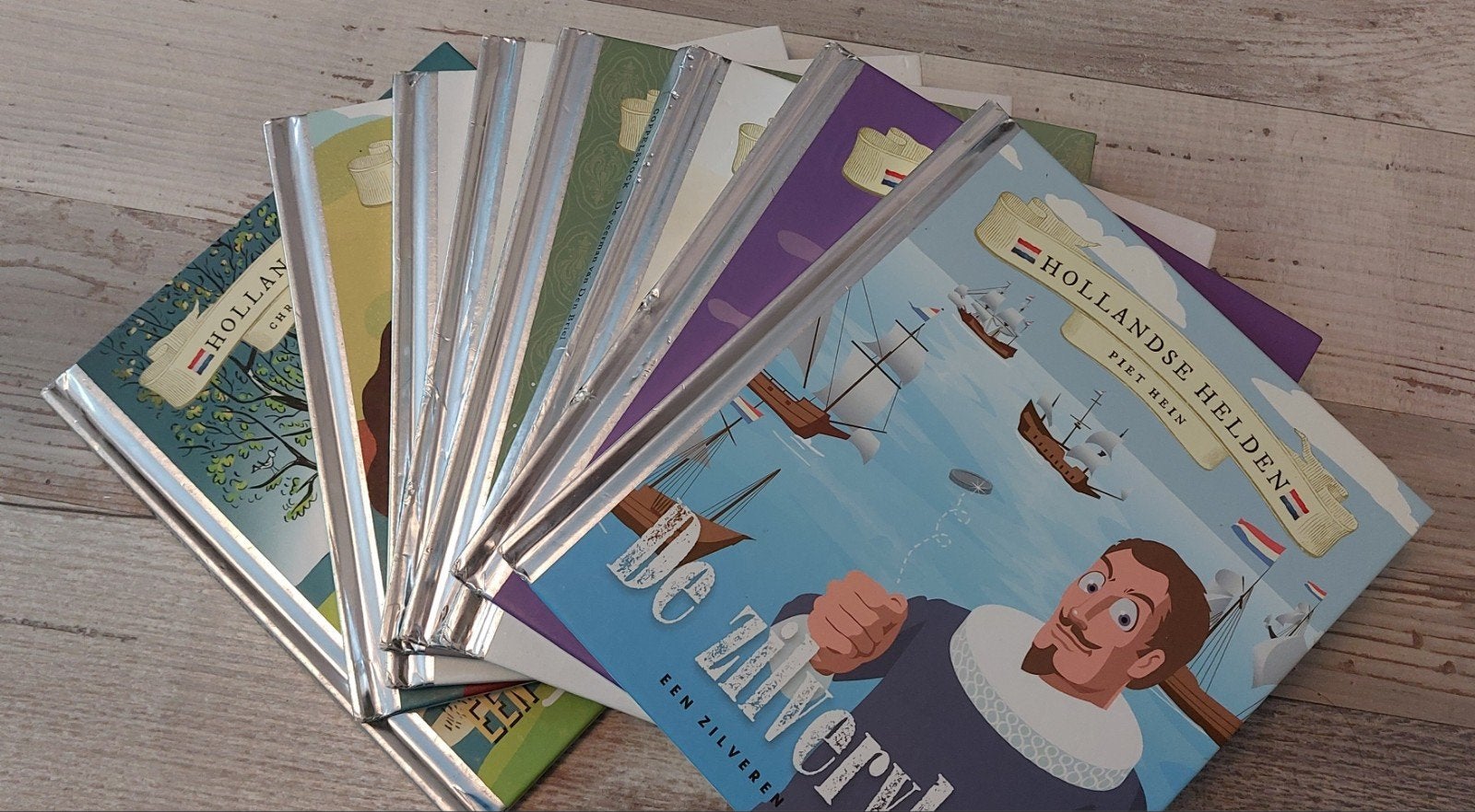 8x Hollandse Helden boeken - Een Zilveren Boekje, Boeken, Ophalen of Verzenden, Gelezen, Diverse auteurs, Non-fictie