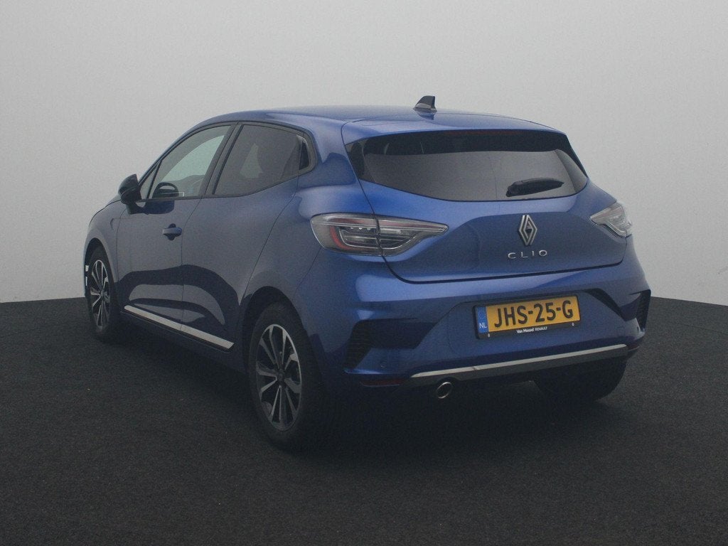 Renault Clio TCe Techno 90PK | Navigatie 9,3'' | Parkeersens, Auto's, Renault, Euro 6, Blauw, Leder en Stof, 19 km/l