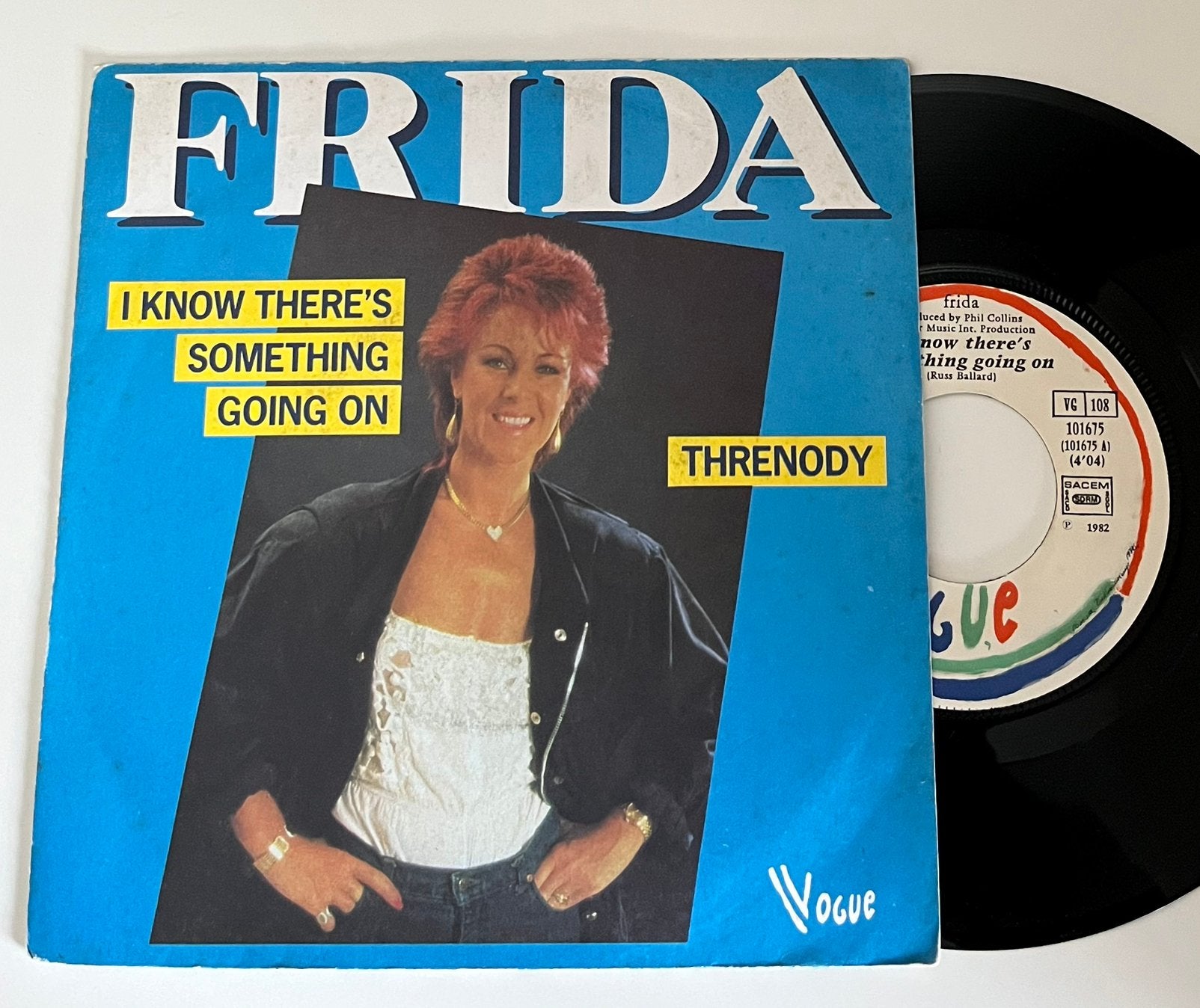 Abba Frida I Know There’s Something Going On 7” vinyl single, Verzenden, 1980 - 1989, Zo goed als nieuw, 7 inch