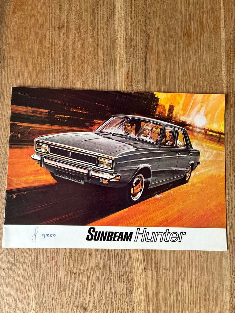 Sunbeam Hunter brochure, Auto diversen, Ophalen of Verzenden