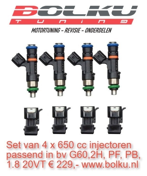 650cc injectoren Tuning 20VT, Ophalen of Verzenden, Bolku Tuning, Info@bolku.nl, 6851TB