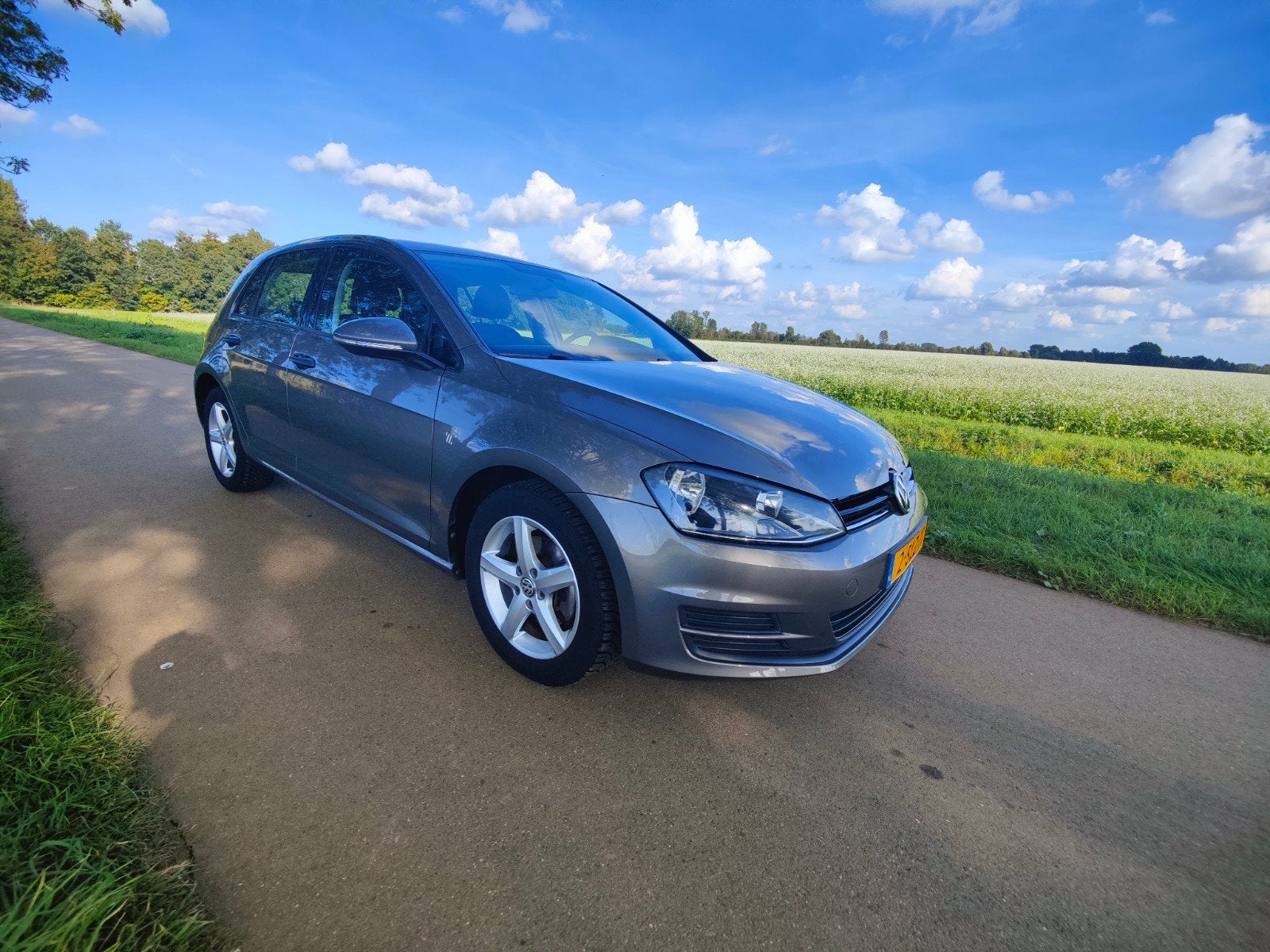 Volkswagen Golf 7 1.2 2014 Grijs in zeer goede staat 97K km., Auto's, Voorwielaandrijving, Dealer onderhouden, Stof, 4 cilinders
