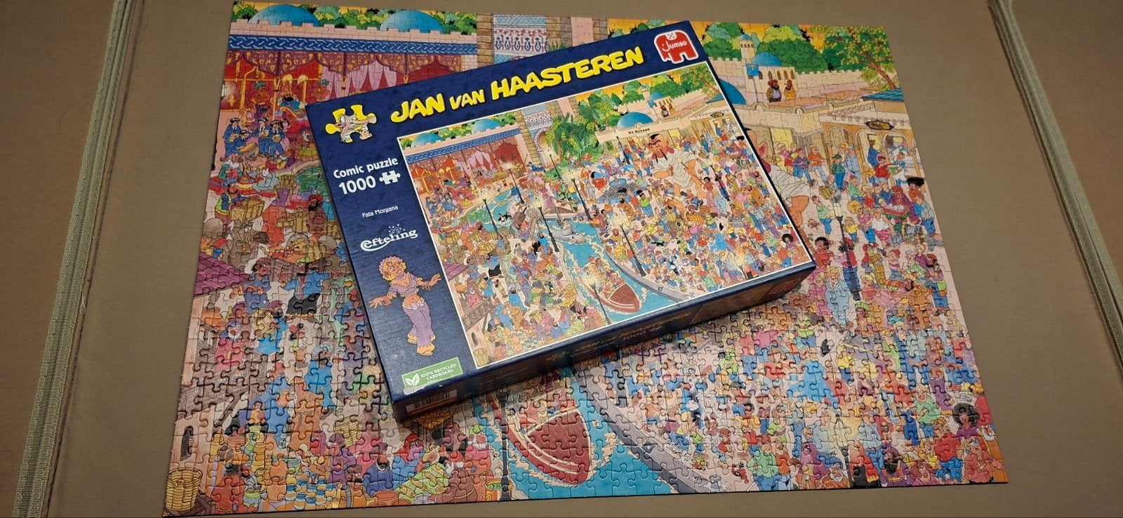 Jan van Haasteren puzzel 1000 stukjes, Fata Morgana, Ophalen, 500 t/m 1500 stukjes, Zo goed als nieuw, Legpuzzel