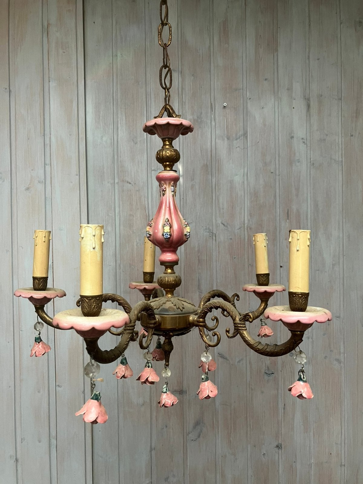 Antieke hanglamp, Ophalen, Gebruikt