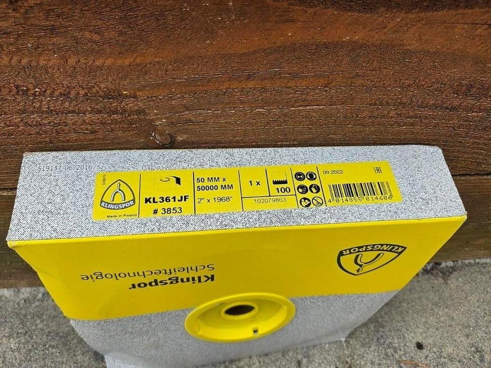 Klingspor schuurband KL361JF 50mm x 50m korrel 100, Ophalen of Verzenden, Nieuw