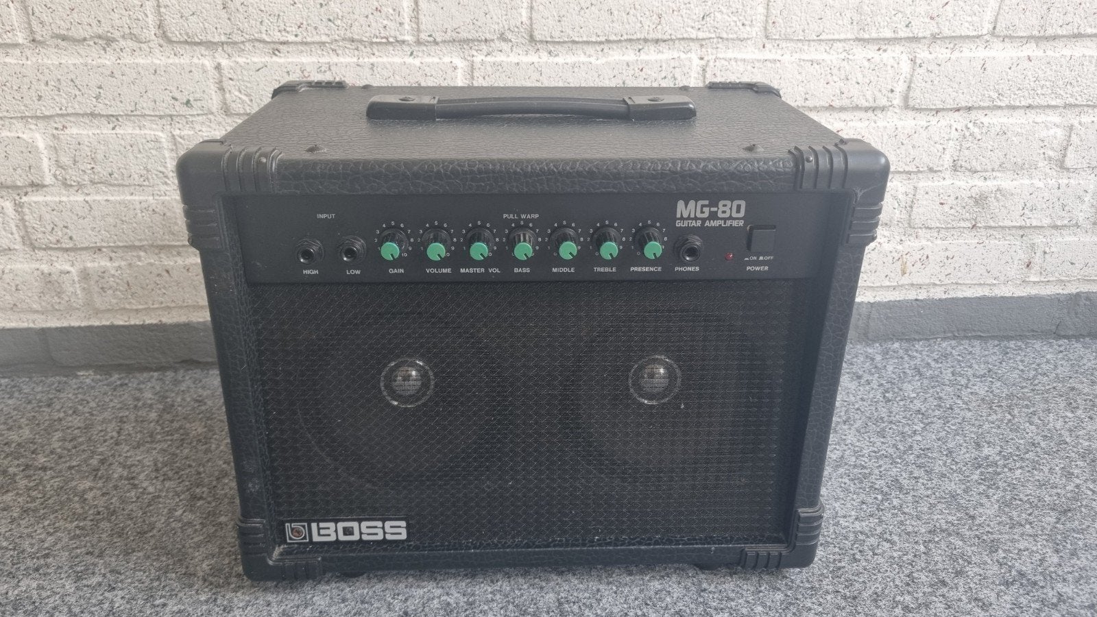 Boss MG-80 Gitaarversterker, Muziek en Instrumenten, Versterkers | Bas en Gitaar, Ophalen, Gebruikt, Gitaar, 50 tot 100 watt