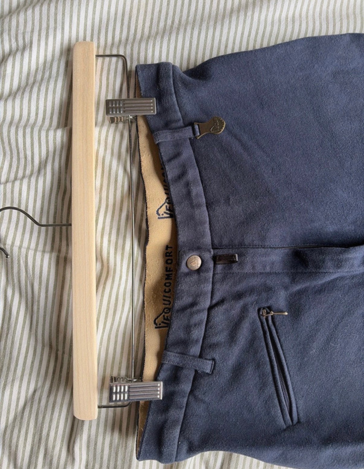 Donkerblauwe paardrijbroek Equicomfort, Blauw, L, Zo goed als nieuw, Onderkleding