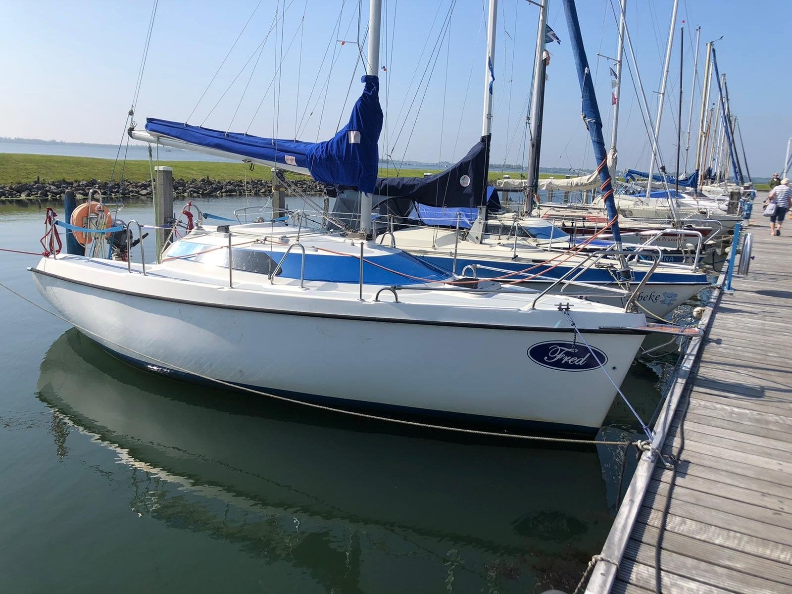Zeilboot 'Fred' - Ideale klein jacht voor zeil tochten., Ophalen, Overige merken, Gebruikt, Tourjacht of cruiser