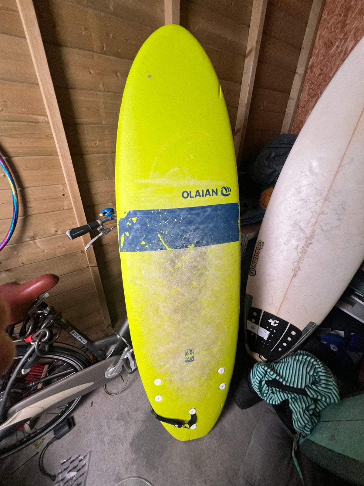 Olaian surfboard | 6’0 en 40 liter, Ophalen, Gebruikt, Funboard, Met vinnen